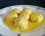 Foto del paso 8 de la receta: Albóndigas de berenjena y soja con salsa de curry