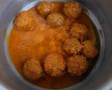 A picture of step 2 of Kofta Biryani (leftover Kofta Curry).