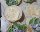 A picture of step 9 of Zinger burger.
