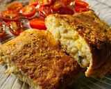 Foto del paso 6 de la receta: 🥚🍚🧀 Omelette de arroz - Bomba de huevo rellena de arroz al roquefort 🧀🍚🥚