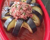 Une image de l'étape 6 de Couronne d’aubergine au bœuf haché.