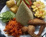 Foto langkah ke 7 dari resep Nasi Uduk Ijo (Bayam).