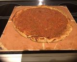 A picture of step 3 of California Farm Cheese Pizza.