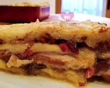 Foto del paso 9 de la receta: Pastel de pan de molde al horno con bacon y dátiles