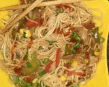 A picture of step 6 of Street style hakka noodles.