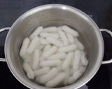 Hình bước làm 1 của món Bánh gạo lắc phô mai