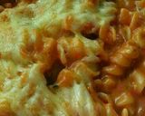 A picture of step 7 of Vickys Creamy Chicken & Tomato Pasta Bake GF DF EF SF NF.