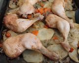 Foto del paso 5 de la receta: Contramuslos con patatas al horno