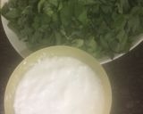 A picture of step 1 of Pudina Raita.