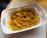 A picture of step 1 of Chicken Tagine with Apple & Brinjal.