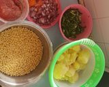 A picture of step 1 of Mukimo(my own version).