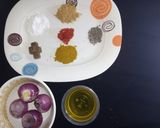 A picture of step 1 of Egg tofu with veggies (awarar kwai).
