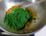 A picture of step 3 of Palak Paneer.