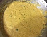 A picture of step 2 of Ajwain leaf pakora.