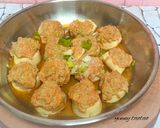 Foto langkah ke 5 dari resep Steamed Chicken on Tofu.