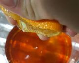 A picture of step 2 of Orange lollies.