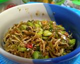 Foto langkah ke 5 dari resep Oseng Pedas Teri Medan Pete Cabe Ijo.