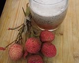 A picture of step 3 of Litchi gulkand juice.