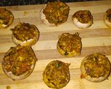 A picture of step 3 of Cheesy stuffed Mushroom.