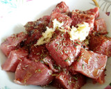 Foto del paso 1 de la receta: Ternera marinada y salteado de verduras con salsa de soja