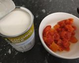 A picture of step 3 of McPhee's Coconut and Bell Pepper King Prawn Curry.