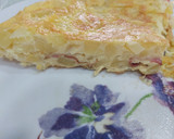 Foto del paso 1 de la receta: Tortilla de patatas rellena de bacon y queso