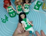 A picture of step 9 of Mini Readymade cupcakes fondant dolls 🇵🇰.