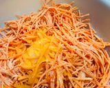 A picture of step 1 of Super crispy carrots tempura.
