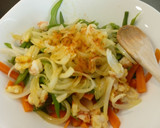 Foto del paso 8 de la receta: Falso spaghetti de judías verdes con gambas