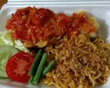 Foto langkah ke 5 dari resep Indomie Ayam Geprek.