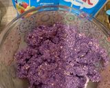 Foto langkah ke 2 dari resep Purple sweet potato Oatmeal Pie| Dragon Fruit Milk.