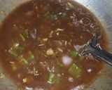 A picture of step 4 of Garlic Maggi noodles and dry potato manchurian.