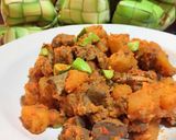 Foto langkah ke 4 dari resep Sambal Goreng Hati Ayam Kentang Pete / Sambal Goreng Kentang Ati.