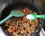 A picture of step 3 of Fried Preserved Radish with chilli blackbeans dried shrimp.