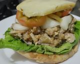 Foto del paso 10 de la receta: Sánduche🥪de pollo🍗manzana🍏 y cebolla🧅caramelizadas con queso🧀y vegetales frescos🥗