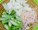 Hình bước làm 2 của món Canh chua cá hú nấu lá bụp giấm(lá rau chua,lá giấm...)