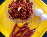 लाल मिर्च तीखी चटनी (lal mirch tikhi chutney recipe in Hindi) रेसिपी चरण 3 फोटो