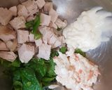 A picture of step 2 of My Steamed Chicken Salad😊.