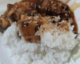 A picture of step 5 of Beef Pares.
