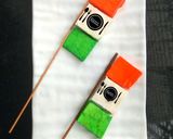 A picture of step 3 of Paneer flag.