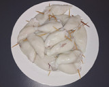 Foto del paso 1 de la receta: Chipirones rellenos de langostinos en salsa
