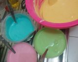 Foto langkah ke 3 dari resep Bolkus Mawar Rainbow.