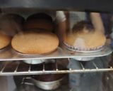 A picture of step 8 of Gulab Jamun Cupcakes with thandai frosting.