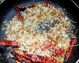 A picture of step 5 of Pavakkai /bitter gourd pitlai.