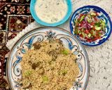 A picture of step 10 of Mom’s Mutton Pulao 💕.
