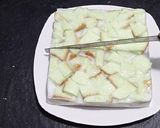 Foto langkah ke 4 dari resep Olahan Agar2 dan Roti Tawar Pandan.