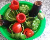 عکس مرحله 2 از دستور دلمه های رنگی