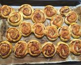 A picture of step 3 of Pizza snails.