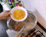 A picture of step 3 of Restaurant Style Chicken Vegetable Corn Soup Recipe 😋.
