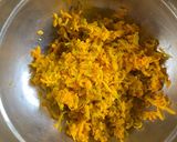 A picture of step 1 of Korean style Pumpkin Pancake or Danhobag Jeon.
